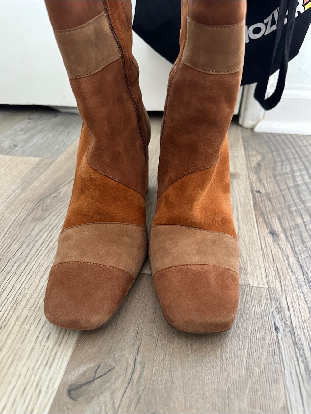 Seychelles Patchwork Leather Boots - Picture 9 of 11
